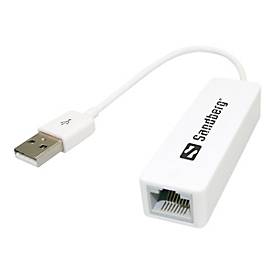 Image of Sandberg USB to Network Converter - Netzwerkadapter - USB 2.0 - 10/100 Ethernet