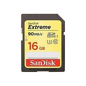 Image of SanDisk Extreme - Flash-Speicherkarte - 16 GB - SDHC UHS-I