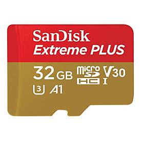 SanDisk Extreme PLUS - Flash-Speicherkarte (microSDHC/SD-Adapter inbegriffen)