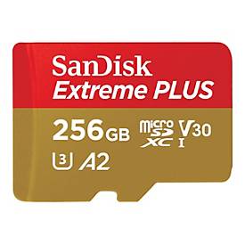 SanDisk Extreme PLUS - Flash-Speicherkarte (microSDXC-an-SD-Adapter inbegriffen)