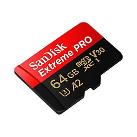 SanDisk Extreme Pro - Flash-Speicherkarte (microSDXC-an-SD-Adapter inbegriffen)