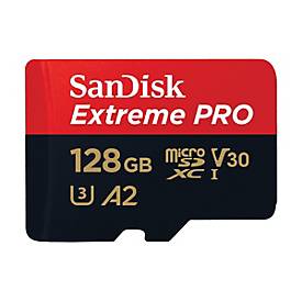 SanDisk Extreme Pro - Flash-Speicherkarte (microSDXC-an-SD-Adapter inbegriffen)