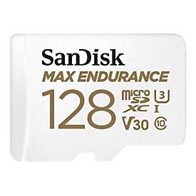 SanDisk Max Endurance - Flash-Speicherkarte (microSDXC-an-SD-Adapter inbegriffen) - 128 GB - Video Class V30 / UHS-I U3 