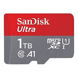 SanDisk Ultra - Flash-Speicherkarte (microSDXC-an-SD-Adapter inbegriffen) - 1 TB - A1 / UHS Class 1 / Class10 - microSDX