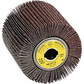 Satinierwalze SM 611 S 120 braun Ø100xB100mm 19mm KLINGSPOR