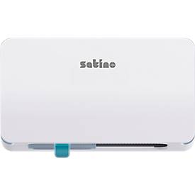 Satino Doppelrollen-Toilettenpapierspender, für bis zu 2 kleine oder mittelgroße Toilettenpapierrollen, B 301 x T 159 x H 186 mm, ABS-Kunststoff, weiß