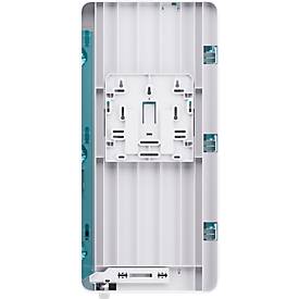 Satino Falthandtuchspender HYGINITY XL, für bis zu 6 Falthandtücher-Packungen mit Z-Falzung/W-Falzung, B 316 x T 129 x H 667 mm, ABS-Kunststoff, weiß