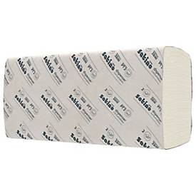 Satino Falthandtücher Comfort, 2-lagig, W-Falzung, mit Prägung, L 320 x B 206 mm, 100 % Recycling-Papier, hochweiß, 3000 Blatt