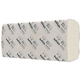 Satino Falthandtücher Smart, 2-lagig, V-Falzung, mit Prägung, L 230 x B 240 mm, 100 % Recycling-Papier, weiß, 4000 Blatt