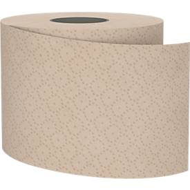Satino Toilettenpapier PureSoft, 3-lagig, mit Prägung, L 27,5 m x B 94 mm, 100 % Recycling-Karton, soft beige, 8 x 250 Blatt