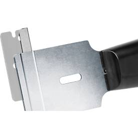 Schaber Martor Scrapex Argentax, ergonomisch, Schabbereich 36 mm, mit Kappe, L 165 x B 16,7 x H 45 mm, Stahl/Kunststoff, schwarz