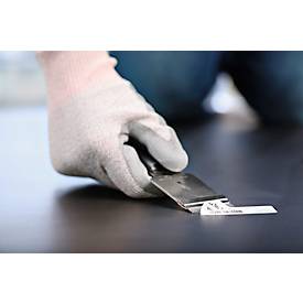 Schaber Martor Scrapex Argentax, ergonomisch, Schabbereich 36 mm, mit Kappe, L 165 x B 16,7 x H 45 mm, Stahl/Kunststoff, schwarz