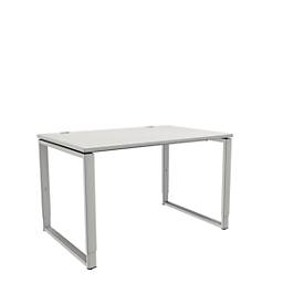 Schäfer Shop Bureau Genius Modena Flex, réglable en hauteur, forme rectangulaire, pied en forme d'étrier, largeur 1200 mm, gris clair