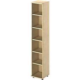 Schäfer Shop Étagère Genius TETRIS WOOD, 6 HC, hauteur incl. patins, L 400 mm, décor érable
