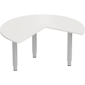 Schäfer Shop Genius aanbouwtafel ERGOSTYLE, 3/4 cirkel, uittrekbaar rechts of links, beuken decor/antraciet