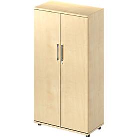 Schäfer Shop Genius Armoire à portes battantes TETRIS WOOD, 4 HC, hauteur incl. patins, L 800 mm, décor érable