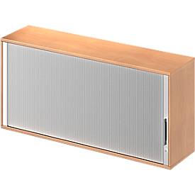 Schäfer Shop Genius Aufsatz-Querrolladenschrank TETRIS WOOD, 2 OH, B 1600, Buche-Dekor