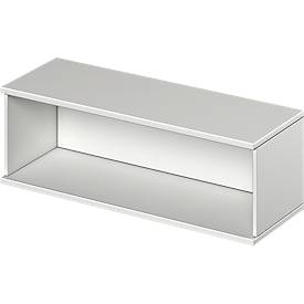 Schäfer Shop Genius Aufsatzregal TETRIS WOOD, 1 OH, B 1200, lichtgrau