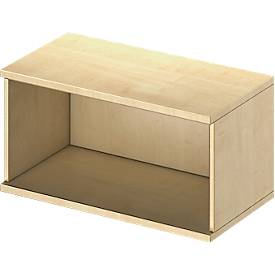 Schäfer Shop Genius Aufsatzregal TETRIS WOOD, 1 OH, B 800, Ahorn-Dekor