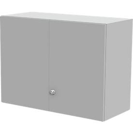 Schäfer Shop Genius Aufsatzschrank TETRIS WALL, 2 Ordnerhöhen, Türanschlag rechts, B 1000 x T 440 x H 740 mm,