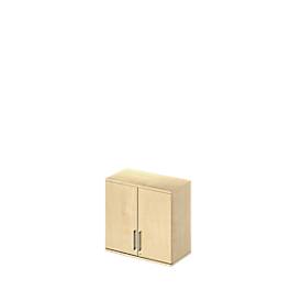 Schäfer Shop Genius Aufsatzschrank TETRIS WOOD, 2 OH, B 800 mm, abschließbar, Ahorn-Dekor