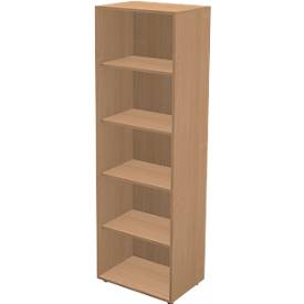 Schäfer Shop Genius Bibliothèque étagère TETRIS WALL, 5 HC, l. 600 x P 420 x H 1880 mm, hêtre