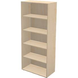 Schäfer Shop Genius Bibliothèque étagère TETRIS WALL, 5 HC, l. 800 x P 420 x H 1880 mm, érable