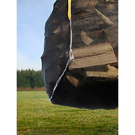 Schäfer Shop Genius Big Bag GENIUS, bis 1250 kg, geschlossener Boden, B-Lock-Verschluss, 4 Hebeschlaufen, B 1000 x T 1000 x H 1300 mm, PP, schwarz