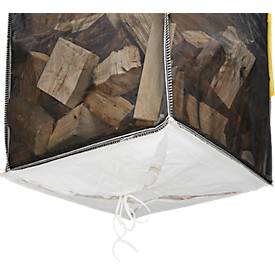 Schäfer Shop Genius Big Bag GENIUS, bis 1250 kg, Sternboden, B-Lock-Verschluss, 4 Hebeschlaufen, B 1000 x T 1000 x H 1300 mm, Polypropylen, schwarz