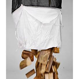 Schäfer Shop Genius Big Bag GENIUS, bis 1250 kg, Sternboden, B-Lock-Verschluss, 4 Hebeschlaufen, B 1000 x T 1000 x H 1300 mm, Polypropylen, schwarz