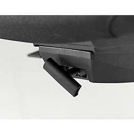 Schäfer Shop Genius Bürostuhl Matrix, mit Armlehnen, Auto-Synchronmechanik, Polstersitz, Netzrücken, Lordosenstütze, schwarz/alusilber