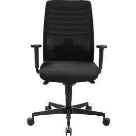 Schäfer Shop Genius Bürostuhl SSI Lady Proline, mit Armlehnen, 3D-Punktsynchronmechanik, Wellnesssitz, 3D-Netz-Rückenlehne, schwarz