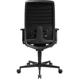 Schäfer Shop Genius Bürostuhl SSI Lady Proline, mit Armlehnen, 3D-Punktsynchronmechanik, Wellnesssitz, 3D-Netz-Rückenlehne, schwarz