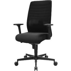 Schäfer Shop Genius Bürostuhl SSI Lady Proline, mit Armlehnen, 3D-Punktsynchronmechanik, Wellnesssitz, 3D-Netz-Rückenlehne, schwarz