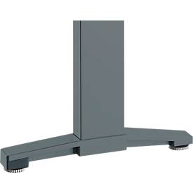 Schäfer Shop Genius C-Fuss verkürzt für Schreibtisch PLANOVA ERGOSTYLE, anthrazit