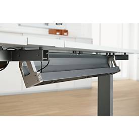 Schäfer Shop Genius Chemin de câbles ERGOSTYLE, 318 mm, pour table 800, anthracite