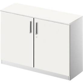 Schäfer Shop Genius Flügeltürenschrank TETRIS SOLID, 2 OH, B 1200 mm, abschließbar, mit Abdeckplatte