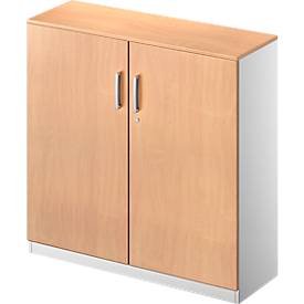 Schäfer Shop Genius Flügeltürenschrank TETRIS SOLID, 3 OH, B 1200 mm, abschließbar, mit Abdeckplatte