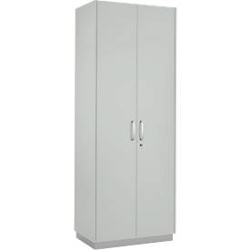 Schäfer Shop Genius Flügeltürenschrank TETRIS SOLID, 5 OH, B 800 mm, inkl. Seitenverblendungen, lichtgrau
