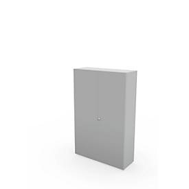 Schäfer Shop Genius Flügeltürenschrank TETRIS WALL, 5 Ordnerhöhen, Türanschlag rechts, B 1200 x T 440 x H 1880 mm, lichtgrau