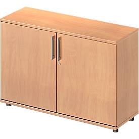 Schäfer Shop Genius Flügeltürenschrank TETRIS WOOD, 2 OH, Höhe inkl. Gleiter, B 1200 mm, Buche-Dekor