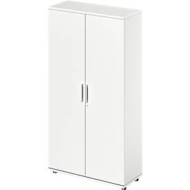 Schäfer Shop Genius Flügeltürenschrank TETRIS WOOD, 5 OH, Höhe inkl. Gleiter, B 1000 mm, weiß