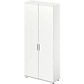 Schäfer Shop Genius Flügeltürenschrank TETRIS WOOD, 6 OH, Höhe inkl. Gleiter, B 1000 mm, weiß 