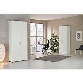 Schäfer Shop Genius Flügeltürenschrank TETRIS WOOD, 6 OH, Höhe inkl. Gleiter, B 1000 mm, weiß 