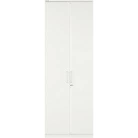 Schäfer Shop Genius Flügeltürenschrank TETRIS WOOD, 6 OH, Höhe inkl. Gleiter, B 800 mm, weiß