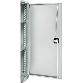 Schäfer Shop Genius Flügeltürschrank FS, Stahl, mit Belüftungslöchern, B 545 x T 620 x H 1105 mm, 3 OH, lichtgrau/lichtgrau, bis 250 kg