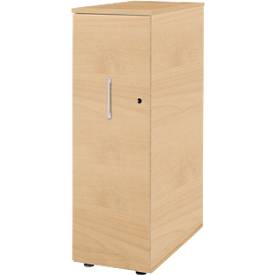 Schäfer Shop Genius Hochcontainer TETRIS WOOD, 3 Schübe + 1 Utensilienauszug, B 424 x T 803 x H 1296 mm, ahorn