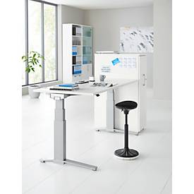 Schäfer Shop Genius Hochcontainer TETRIS WOOD, 3 Schübe + 1 Utensilienauszug, B 424 x T 803 x H 1296 mm, weiß