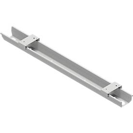 Schäfer Shop Genius Kabelkanal, aus Stahl, horizontale Anbringung, abklappbar, für Tischbreite 1800 mm