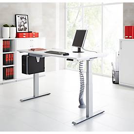 Schäfer Shop Genius Komplettangebot MODENA FLEX 5-tlg., Schreibtisch elektr. höhenverstellbar, PC-Halterung 